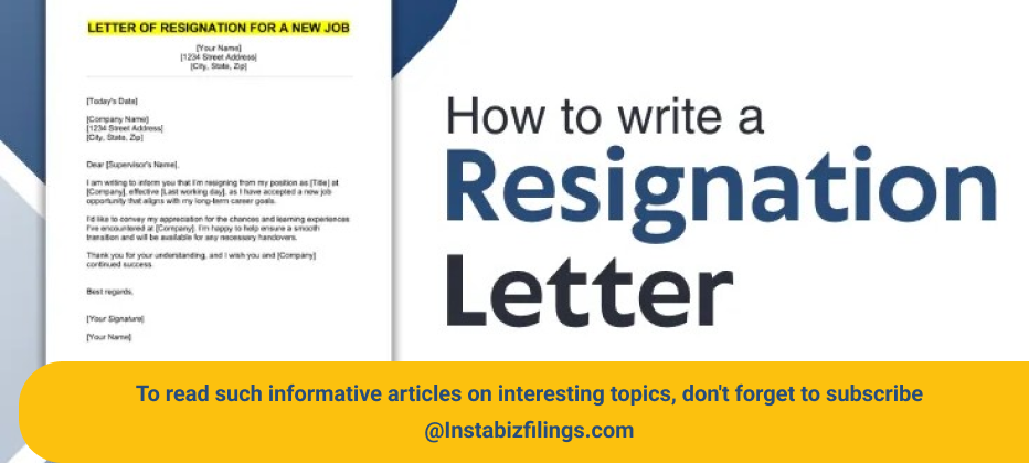 How To Write A Resignation Letter