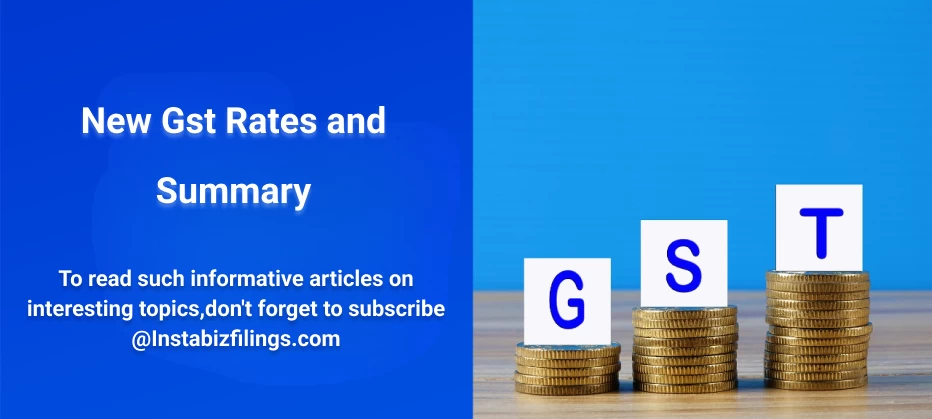 New Gst Rates and Summary