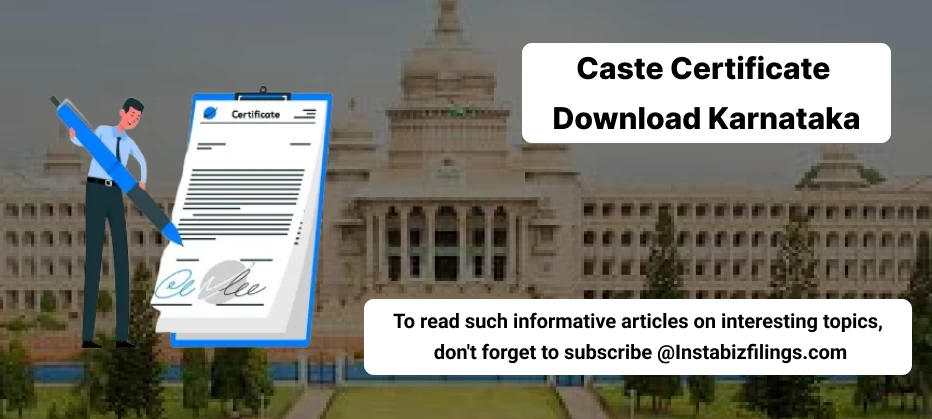 Caste Certificate Download Karnataka