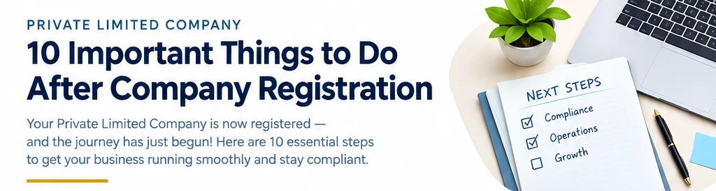 What After Private Limited Company Registration? 10 Things You Must Do Next