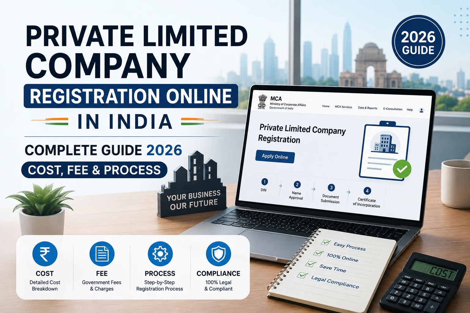Private Limited Company Registration Online in India: Complete Guide 2026 – Cost, Fee & Process