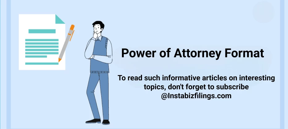 Power of Attorney Format