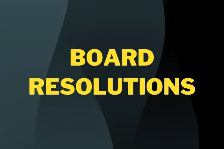 Board Resolution format for Approval for Right Issue of Shares